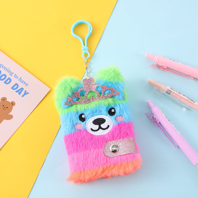 Wholesale cute plush notebook creative cartoon animal student notepad children